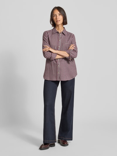 Christian Berg Woman Regular Fit Hemdbluse mit Brusttasche Kirsche 1