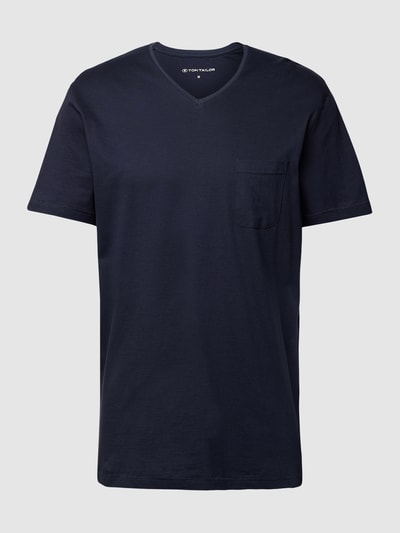 Tom Tailor T-Shirt mit Brusttasche Dunkelblau 2