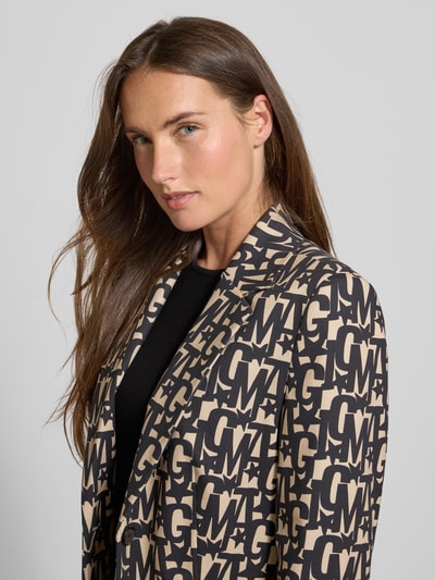 Milano Italy Slim fit blazer met reverskraag Grafiet - 3