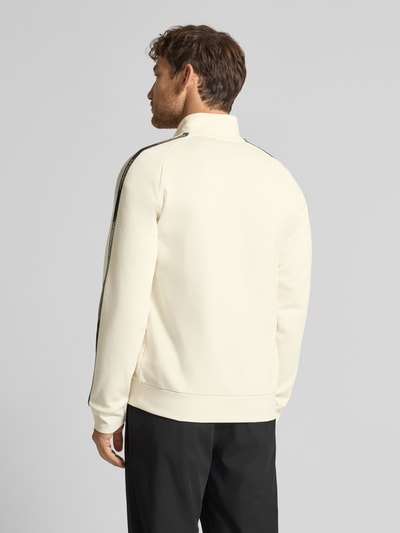 EA7 Emporio Armani Sweatshirt mit Stehkragen und Reißverschluss Offwhite 5