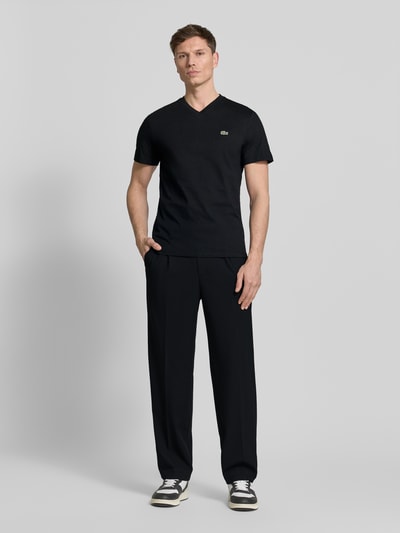 Lacoste Regular Fit T-Shirt aus reiner Baumwolle Black 1