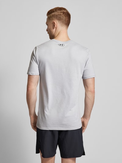 Under Armour T-shirt z okrągłym dekoltem model ‘FOUNDATION’ Jasnoszary 5