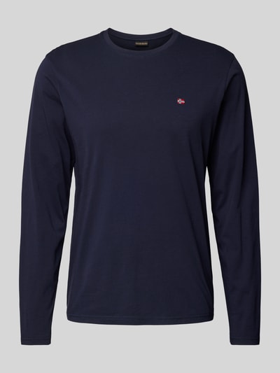 Napapijri Longsleeve mit Label-Stitching Marine 2