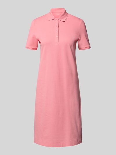 Christian Berg Woman Knielanges Polokleid mit Strukturmuster Pink 2