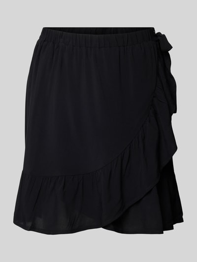 Only Spódnica mini w stylu kopertowym model ‘NOVA LIFE MERLE’ Czarny 2