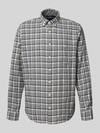 MAERZ Muenchen Freizeithemd mit Knopfleiste Mittelgrau 2
