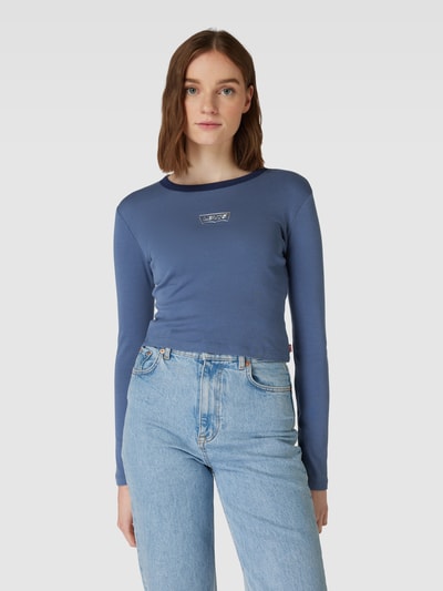 Levi's® Kort shirt met lange mouwen en logoprint Rookblauw - 4