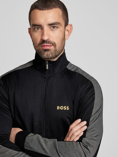 BOSS Sweatjacke mit Label-Print Black 3