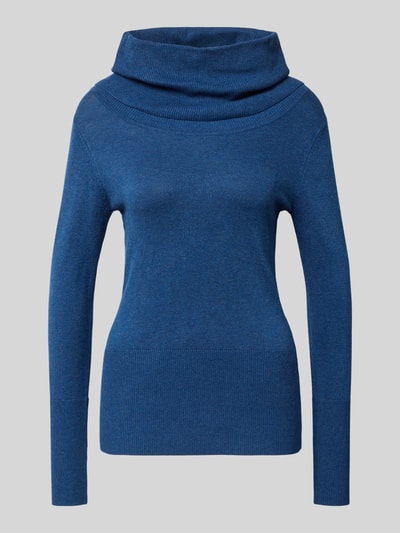 Soyaconcept Slim Fit Longsleeve aus Viskose-Mix Modell 'Dollie' Royal 2