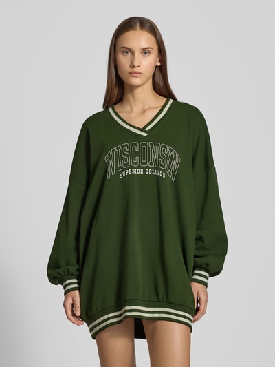 Only Sweatkleid aus Baumwoll-Mix Modell 'NIA' Gruen 4