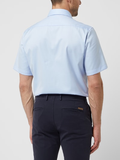 Eterna Regular Fit Business-Hemd aus Twill Bleu 5
