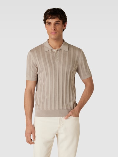 Baldessarini Regular fit vrijetijdsoverhemd met polokraag, model 'Klosy' Beige - 4