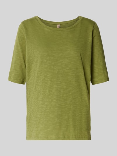 Soyaconcept T-shirt met ronde hals, model 'Babette' Groen - 2