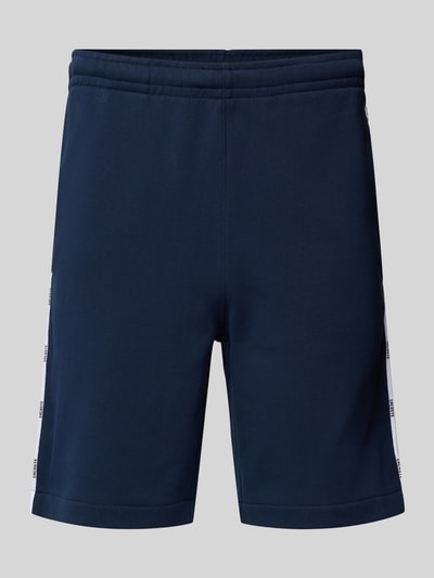 Lacoste Regular Fit Sweatshorts mit Galonstreifen Blau 2