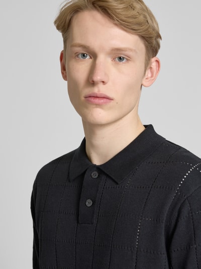 Levi's® Koszulka polo z prążkowanymi wykończeniami Czarny 3