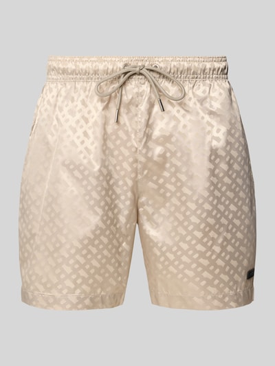 BOSS Regular Fit Badeshorts mit Tunnelzug Modell 'JACQUES' Sand 1