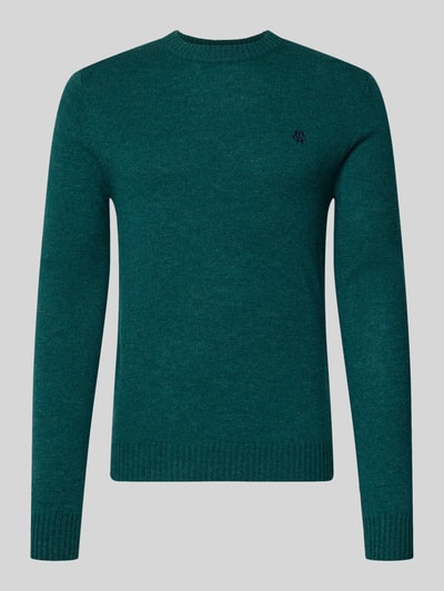 Produktfoto, Slim Fit gebreide pullover uit zuiver wol met labelstitching van MCNEAL, ribboorden, Heren, ruglengte maat M 66 cm, mouwlengte maat M 69 cm