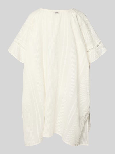 Produktfoto, kaftan z bawełny w kolorze białym, luźny krój loose fit, wyraźna tekstura, model 'Raimha' od Barts, dekolt w serek, trok