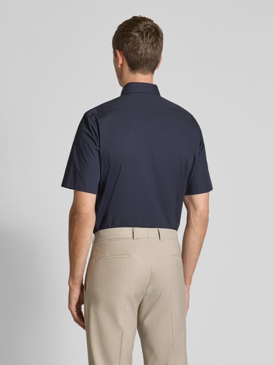 BOSS Regular fit zakelijk overhemd met 1/2-mouwen, model 'Joe' Marineblauw - 5