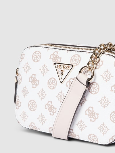 Guess Camera Bag  mit Allover-Muster  Modell  'NOELLE' Weiss 3