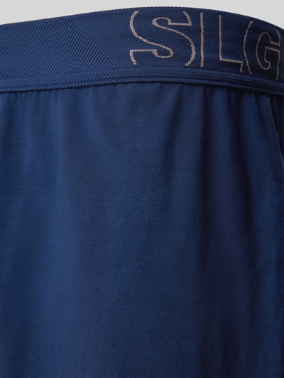 SLG Boxershorts mit elastischem Label-Bund Marine 2