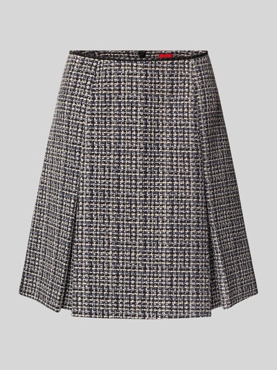 HUGO Minirok met ritssluiting aan de achterkant, model 'Ratira' Marineblauw - 2