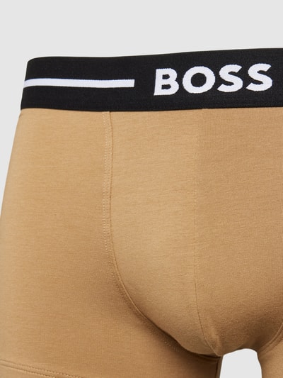 BOSS Trunks mit elastischem Logo-Bund im 3er-Pack Beige 2