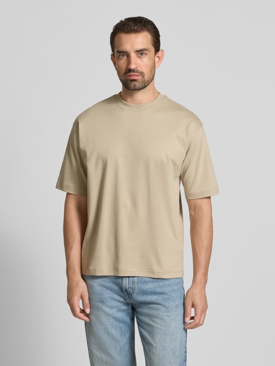 JAKE*S STUDIO MEN T-shirt z okrągłym dekoltem Beżowy 4