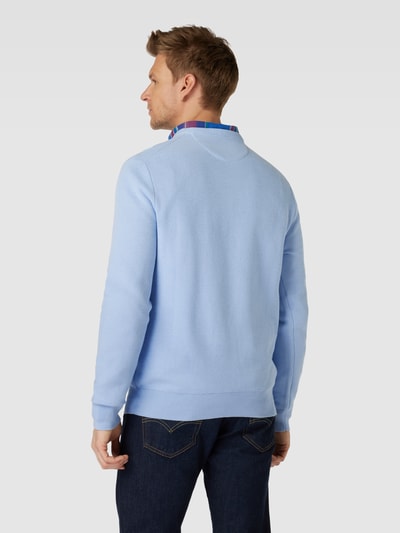 Polo Ralph Lauren Pullover mit Strukturmuster und Label-Stitching Bleu 5