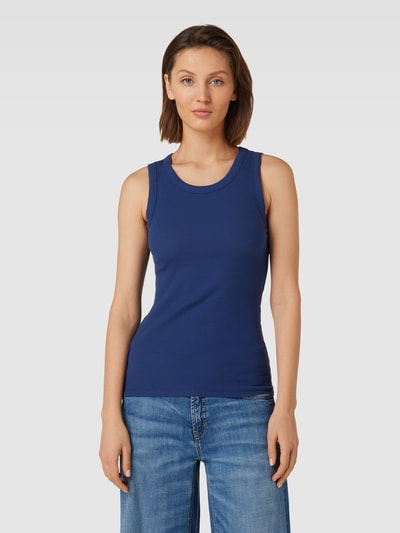 More & More Tanktop met ribboorden Marineblauw - 4