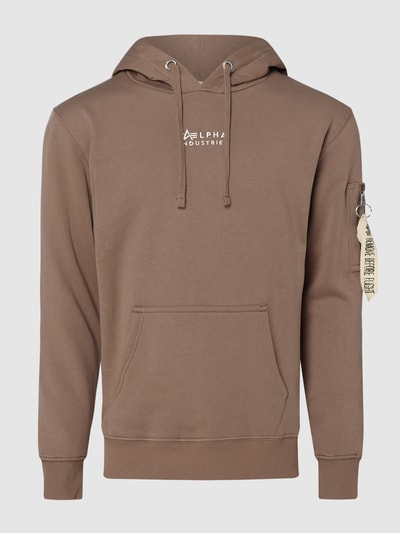 Alpha Industries Hoodie aus Bio-Baumwolle Hellbraun 2