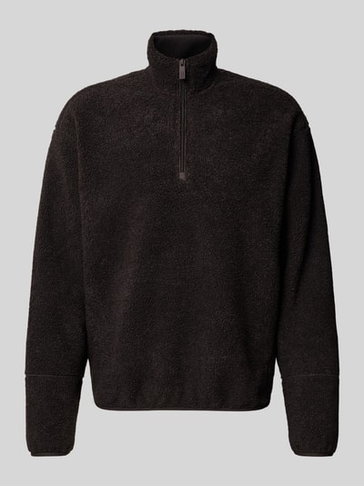 JAKE*S STUDIO MEN Sweatshirt met schipperskraag Donkerbruin - 2