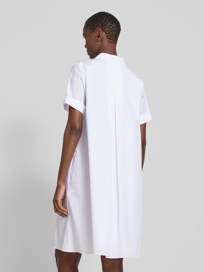 Windsor Knielange jurk met platte kraag Wit - 5