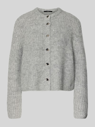 Someday Strickjacke mit Rundhalsausschnitt Modell 'TIAH' Hellgrau 2