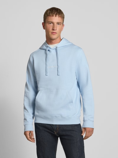 Jack & Jones Hoodie mit Känguru-Tasche und Label-Stitching Hellblau 4