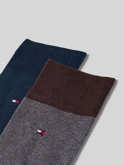 Tommy Hilfiger Strümpfe aus Baumwoll-Mix im 2er-Pack Mittelbraun 2