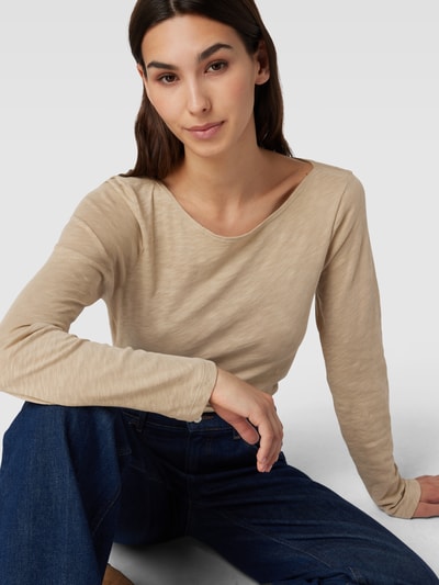 Marc O'Polo Longsleeve mit U-Boot-Ausschnitt Sand 3