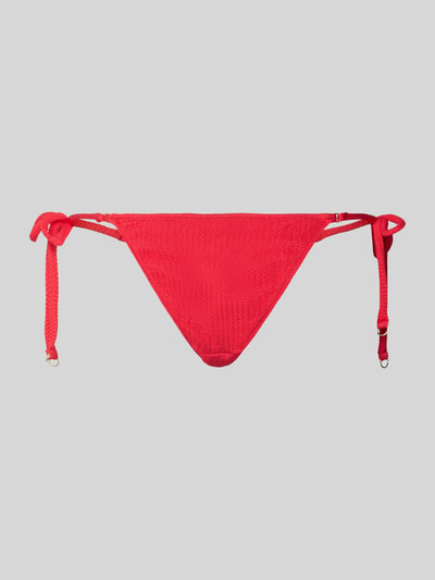 Produktfoto, Bikini-Slip mit Schnürverschluss von Seafolly, czerwony, materiał z dodatkiem stretchu, dopasowany krój, damski