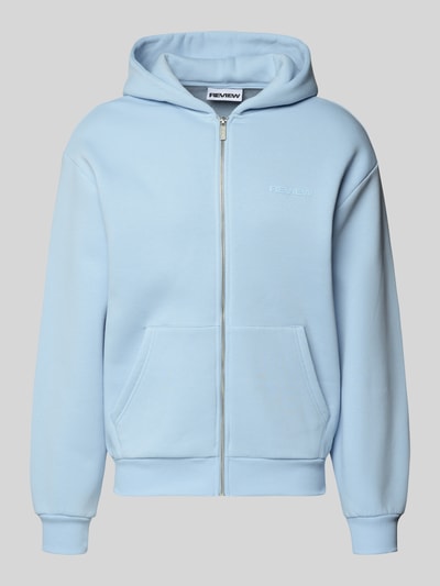 REVIEW Regular Fit Sweatjacke mit Reißverschluss Hellblau 2