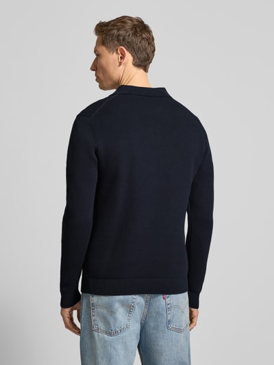 SELECTED HOMME Regular fit gebreide pullover van biologisch katoen, model 'DANE' Marineblauw - 5