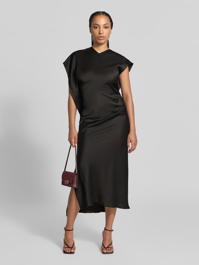 Victoria Beckham Abendkleid mit asymmetrischem Saum Victoria Black 1