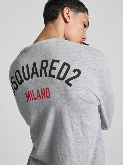 Dsquared2 Sweatshirt mit gerippten Abschlüssen Mittelgrau 3