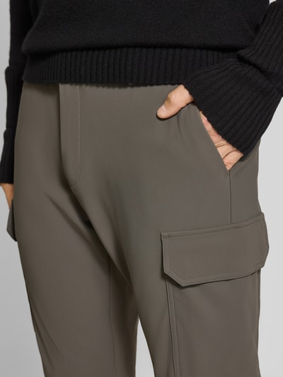 Antony Morato Skinny fit broek met applicatie, model 'BJORN' Olijfgroen - 3