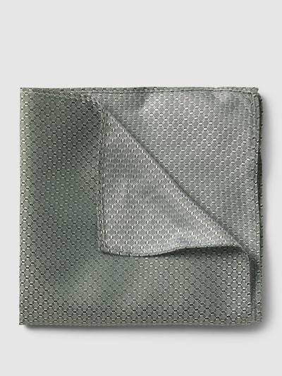 Monti Krawat i poszetka z jedwabiu w zestawie Zielony 3