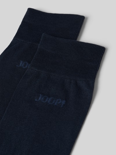 JOOP! Collection Sokken met logodetail, model 'PREMIUM ESSENTIAL' Donkerblauw - 2