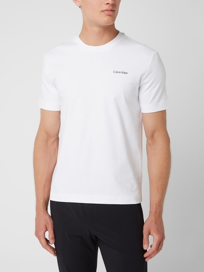 CK Calvin Klein T-shirt z bawełny  Biały 4