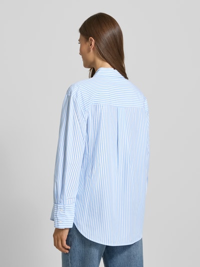 Tom Tailor Regular Fit Hemdbluse aus Lyocell-Baumwoll-Mix Hellblau 5