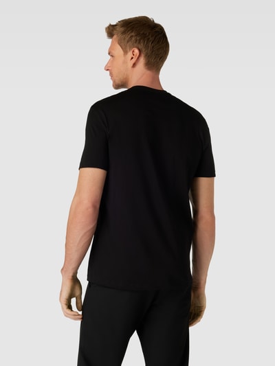 ARMANI EXCHANGE T-shirt z obszyciem z kamieni stras Czarny 5
