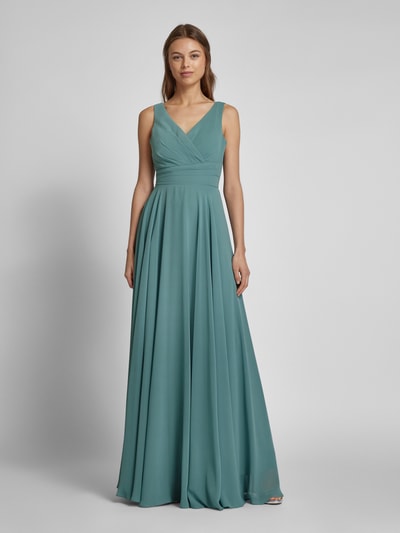 TROYDEN COLLECTION Abendkleid mit gelegten Falten Mint 4