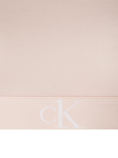 CK One Bustier mit Logo-Muster  Hellrosa 3